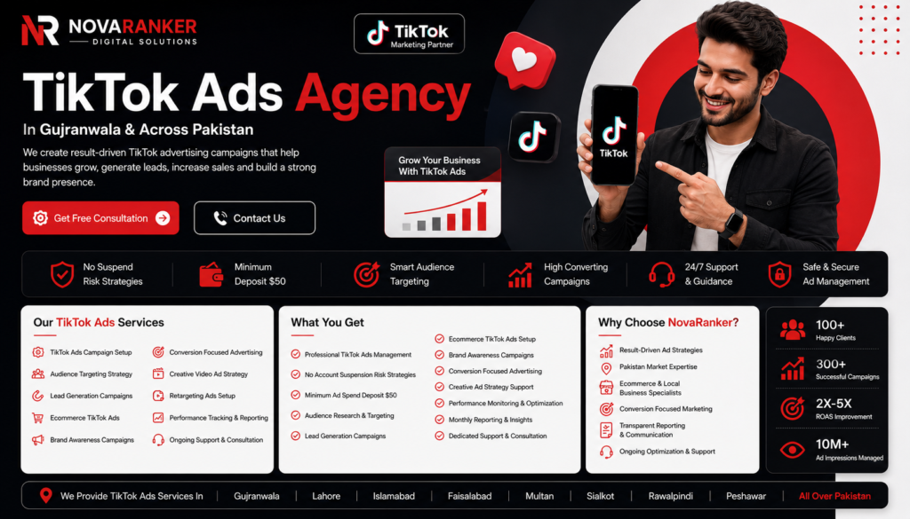tiktok ads agency in Gujranwala